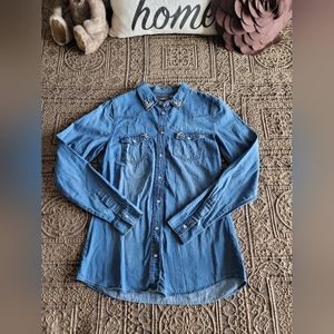 Yessica Denim Blouse - Size Small